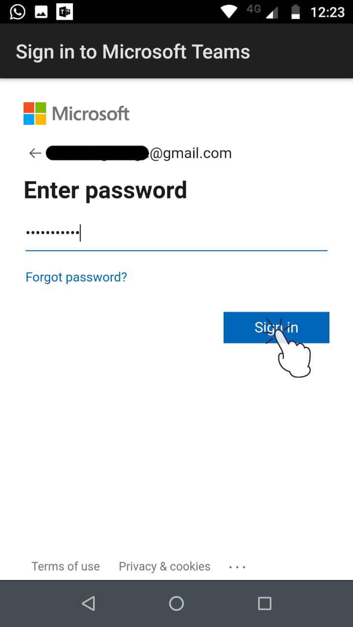 Img 13: Enter Password.